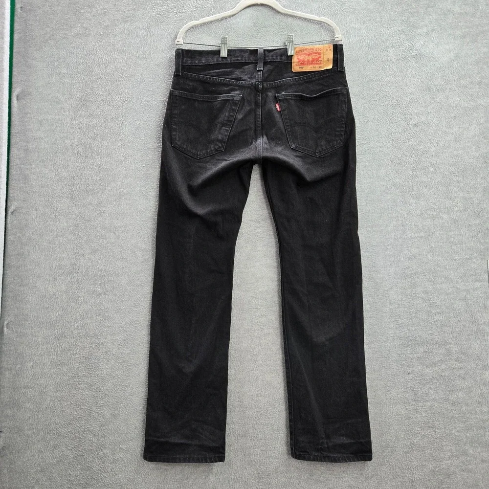 Levi's‎ Men Jeans 3xx29 Black 501 Cotton Elastane Button Fly Original Fit